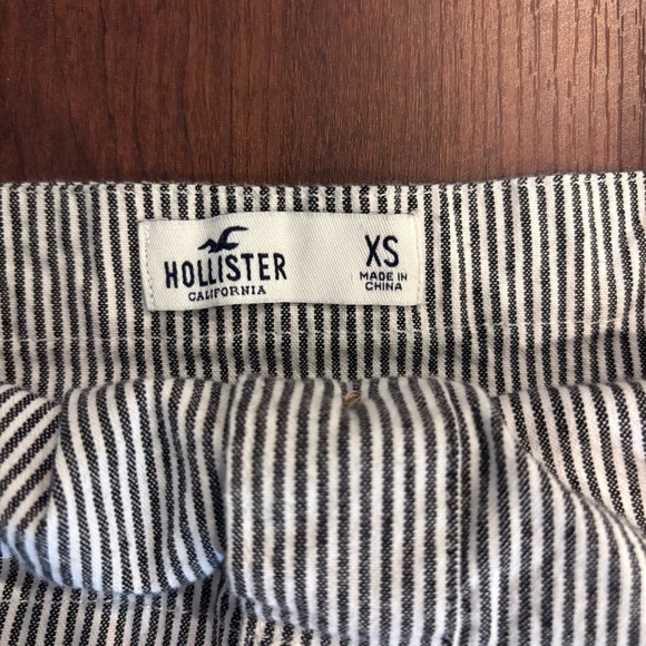 Hollister XS white and blue striped‎ jumper dress - Picture 4 of 8